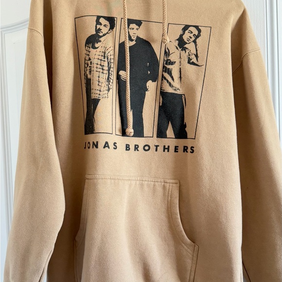 Tan Jonas Brothers Graphic Hoodie - Picture 1 of 4